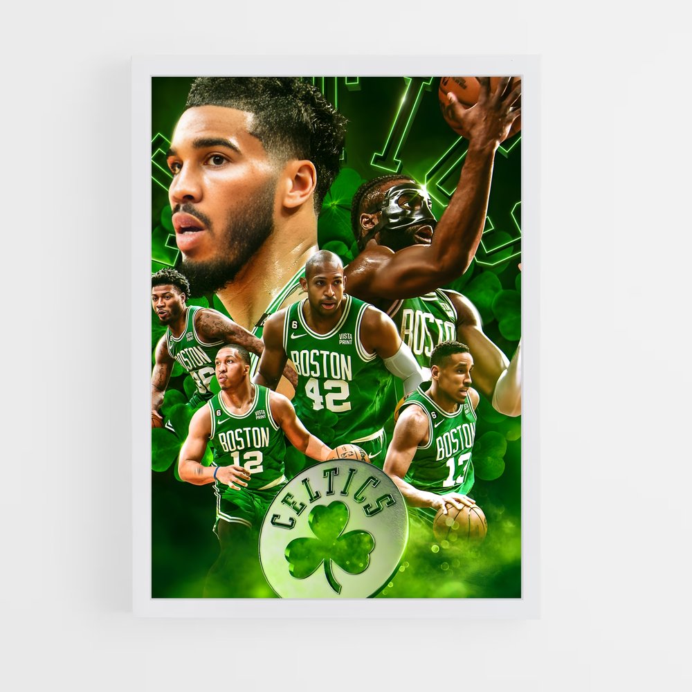 Poster Boston celtics – affiche Basketball (vue 3)